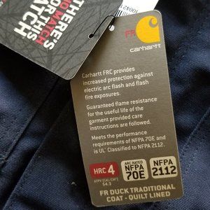 FR Carhartt Duck Traditional Coat - Quilt Lined